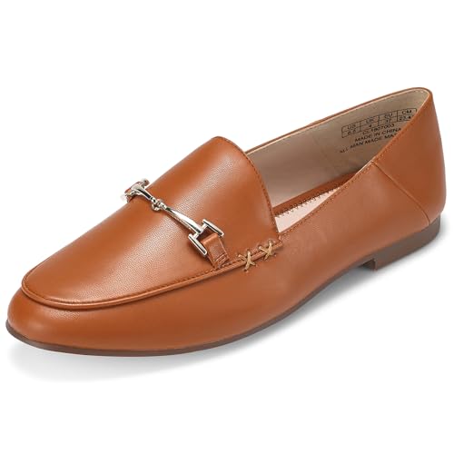 Image of JENN ARDOR Loafers for Women Flats Shoes Womens Penny Loafers Slip On Pointed Toe Comfortable Office Work Driving Flats Fashion Dress Shoes for Women