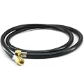 Rixordd 8 Feet Propane Hose Assembly Multipurpose Solution: Features 3/8" Female Flare on Both Ends, Perfect for Gas Grill, RV, Heater, Fire Pit