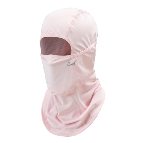 OTTERSHELL Sommer UV-Schutz Balaclava Gesichtsmaske UPF50+ Kühlend Waschfest.für Outdoor Sports Radfahren Motorrad (DE/NL/SE/PL Alphanumerisch Einheitsgröße Hellrosa)