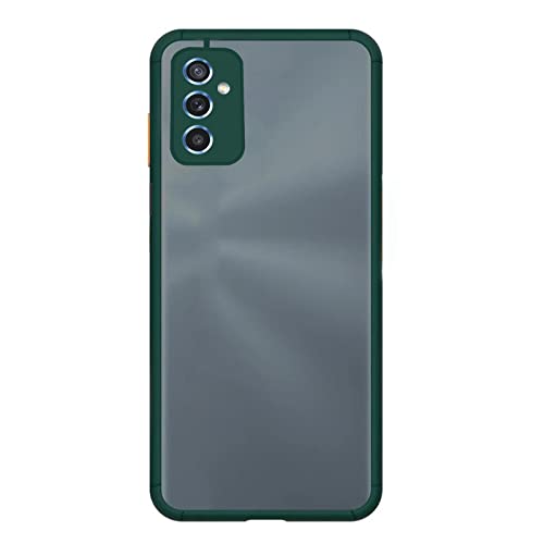 Image of Amazon Brand - Solimo Polycarbonate Mobile Back Cover for Samsung Galaxy M52 5G (SAM-M52(5G)-Round-DarkGreen Dark Green)