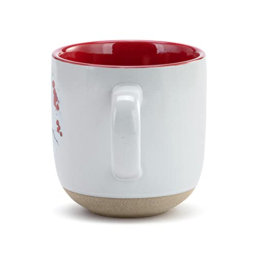Taza de café navideña de piedra 12 oz con diseño de cardenal miniatura 3