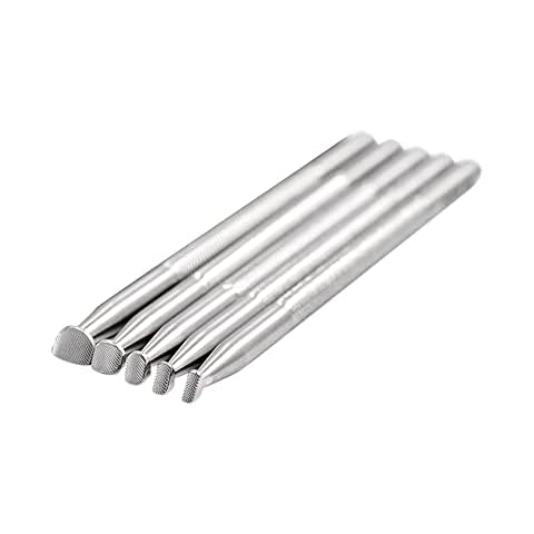 Singring Leather Stamping Tool Beveling Set 5Pcs Undercut Checkered Stamps Stainless Steel Carving DIY LeatherCrafts Kit (Checkered Beveler) Cover