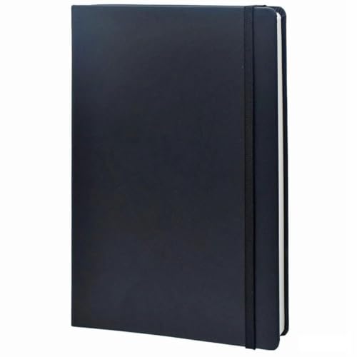 Image of Tempt - Classic Black Hardcover Notebook Diary, A5 Size, Elastic Band Closure, Pages 160