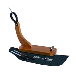 BRICOMIRAS Ham houder, model sparring, geschenk, mes + hamhouder, ideaal voor thuisgebruik (groene hamdeksel)