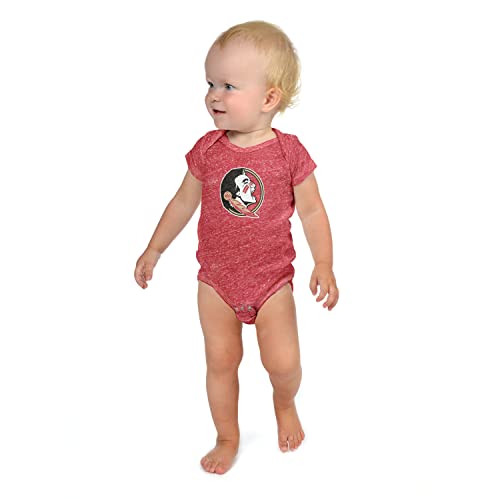 Image of Little King NCAA Knobby Short Sleeve Romper Bodysuit-Big Logo -Sizes 0-3M 6M 12M 18M