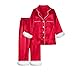 Couples Pajamas Matching Sets Trendy Fashion Family Christmas Pajamas Matching Sets 2025 Oversized Casual Silk Satin Xmas Pjs Matching Sets Long Sleeve Shirts Pants Holiday Couples Sleepwear