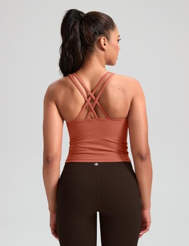 Image of HeyNuts Longline Zeal Bras Medium Impact Wirefree Sports Bras Workout Crop Tank Tops with Removable Pads, A-D Cups