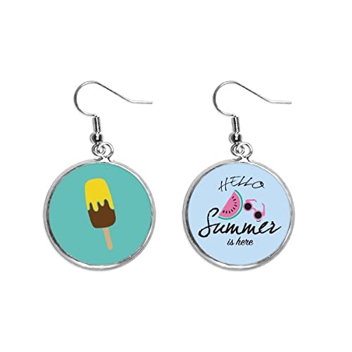 Pendientes de sandía para tardes de verano y terrazas al sol