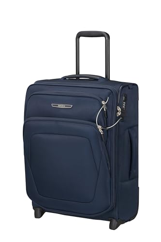 Samsonite Spark SNG Eco: Maleta de Mano, Equipaje Blando Vertical de 2 Ruedas 55 x 40 x 20/23 cm, Compatible con los Aviones Ryanair y easyJet, Ampliable, 48,5/57 L, Azul (Midnight Blue)