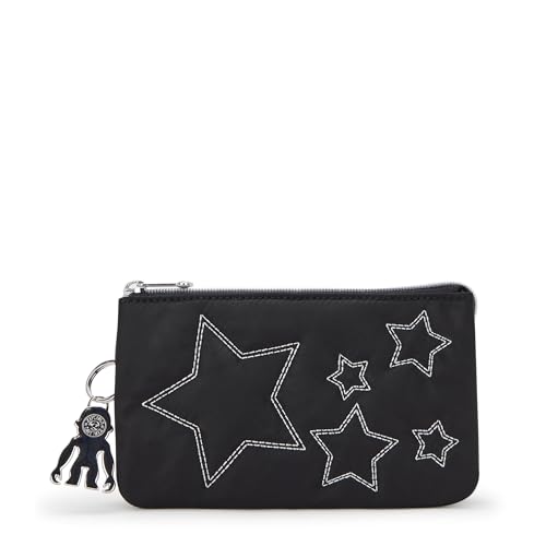 Kipling Creativity L pochette motif étoiles noires pour organisation quotidienne