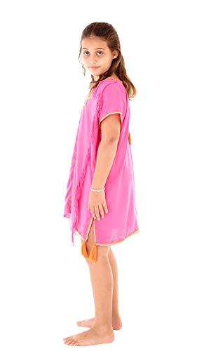 SHU-SHI Girls Swimwear Cover Ups Tunic Dress Coverup Short Kaftan Beach Dresses Kids Toddlers2