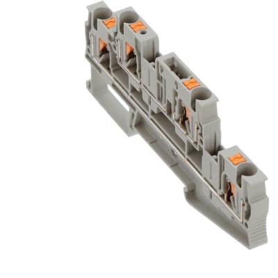 3211909, Disconnect Terminal Block, DIN Rail, 2row 4conn, Push-in, 28A 500V, 10AWG, PTTB 4-TG