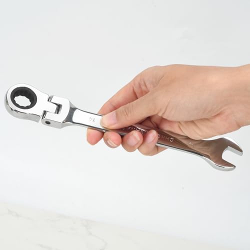 Clé à cliquet à tête flexible pour débloquer les écrous inaccessibles - 6
