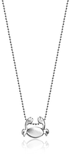 Alex Woo "Little Signs" Sterling Silver Crab (Cancer) Pendant Necklace, 16"