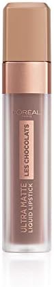 L’Oréal Paris, Rossetto Matte Liquido Tinta Labbra a Lunga Tenuta, Collezione Les Chocolats, Confezione Singola, 858 Oh My Choco!