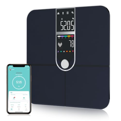 Smart Scale with BMI Body Fat Muscle Mass Digital Bathroom Weight...