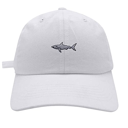 JPAK Shark Baseball Cap Embroidered Cotton Dad Hat - Ocean