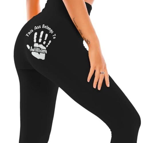 Custom This Ass is Taken Personalized Leggings for Women- Naughty Gifts for Wife - Personalized Leggings