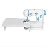 DISEÑO ACTUALIZADO: mesa de extensión grande y operación de pedal. La gran mesa extensible estabiliza la máquina y hace que la costura sea lo suficientemente suave. La ranura para puños facilita la costura de mangas y pantalones. Nuestra máquina de coser con pedal puede concentrar su costura con ambas manos y controlar la velocidad con un pedal. Y más detalles están diseñados para una costura conveniente.