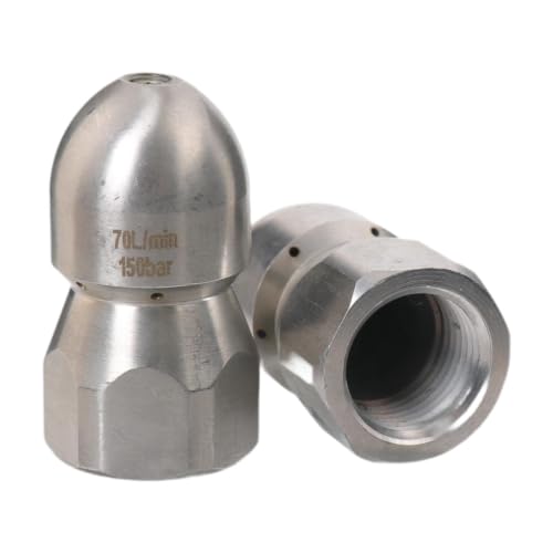 Hidrolavadora rotativa con accesorio de acero inoxidable G1/2 de alta resistencia para desagüe 2