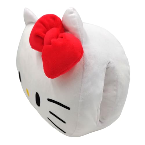 redmax Hello Kitty, Stitch & Angel Cuddle Buddy – Kuschelkissen & Handwärmer/Plüschtier/Kuscheltier/Plüsch/Kissen < Hello Kitty Rot >
