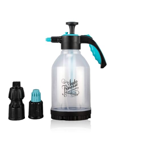 Auto Finesse Snow Foam Pump Pressure Sprayer for Automotive Car & Motorbike Cleaning | 2L Hand Pressure Snow Foam Lance | Adjustable Nozzle | British Brand for Car Detailing