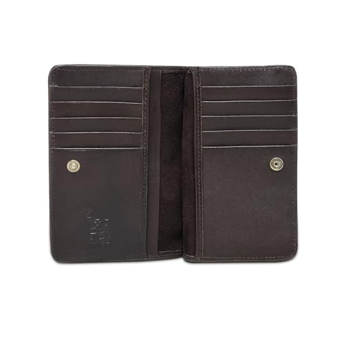 Cuadra Wallet for Women Leather Deer Brown Multi Card (Brown)4