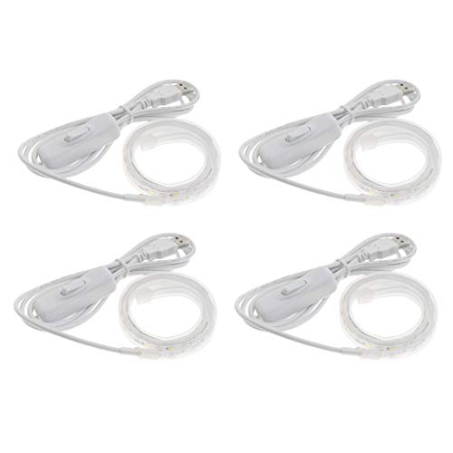 Tongina 4x Sax LED Leak Detection Light W/USB Plug Woodwind Instrument Repair Tools