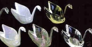12 Swans Plastic Candy Holder Wedding Shower Favor Cup - Clear