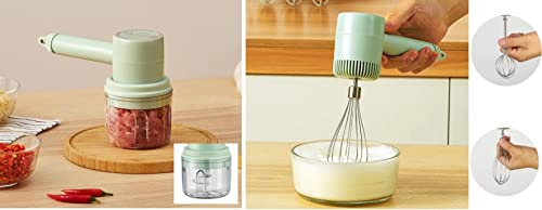 Mini Batedeira Elétrica Recarregável Portátil Triturador de Alimentos Mixer de Mão Misturador com Fu