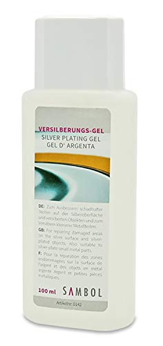 Sambol - Versilberungs-Gel 100 ml - zum Ausbessern von schadhaften Stellen auf Silberoberflächen und versilberten Objekten und zum Versilbern von kleinen Metallteilen Cover