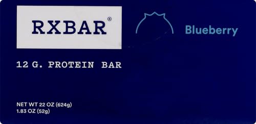 Image of RXBAR's Whole Food Protein Bar w / 12g of Egg White Protein and 6 to 8 Ingredients (Blueberry) (Pack of 6)