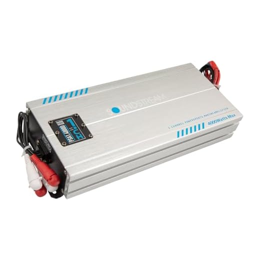 Soundstream PSA1.4000D Monoblock Waterproof Marine Amplifier – 4000W Max Class D Amp | Boat, ATV, UTV, Motorcycle & Powersports Audio System | Marine-Grade Performance