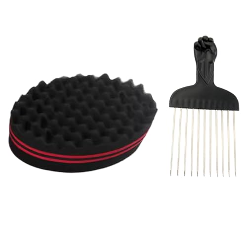 Esponja Cabello Rizado Unisex – Herramienta Peinado para Ondas Dreadlocks, Estilizador Forma Mantener Peinados | Uso Salones Profesionales Mujeres Niños Niñas