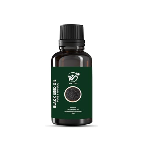 Image of Black Seed Essential Oil 15ml Pure Natural Cold Pressed Kalonji Oil for Hair Growth Skin Care Face Massage Aromatherapy Therapeutic Grade Multipurpose Oil