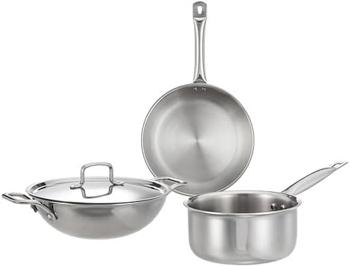 Buy Bergner Tripro Triply Stainless Steel 3 Pc Cookware Set, 24 cm ...