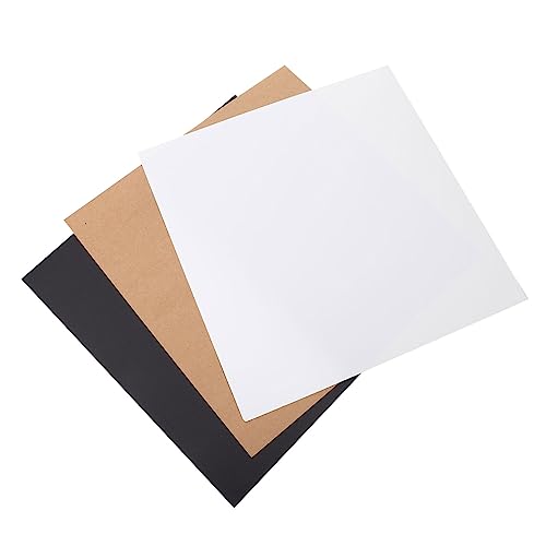 Gadpiparty 60pcs Square Painting Cardboard Sheets White/black for Diy Decorations Graffiti Art Boys and Girls' Craft