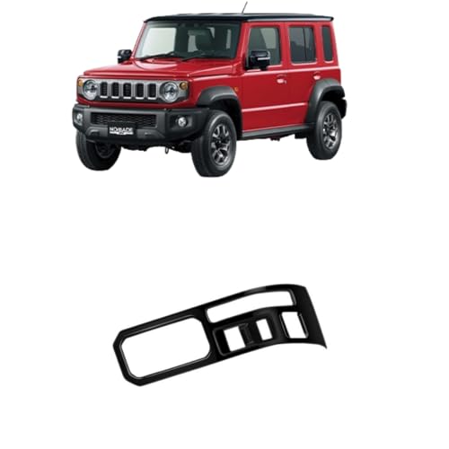 (Ithacolea) ジムニーノマド 5ドアに適用For jimny 専用アクセサリー コンソールシフトカバー シフトパネルカバー 変速パネルカバー ABS カスタム パーツ 1P (ピアノブラック)