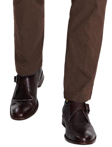 Tommy Hilfiger Men's Modern Fit Twill Flex Dress Pants Brown 33 x 304