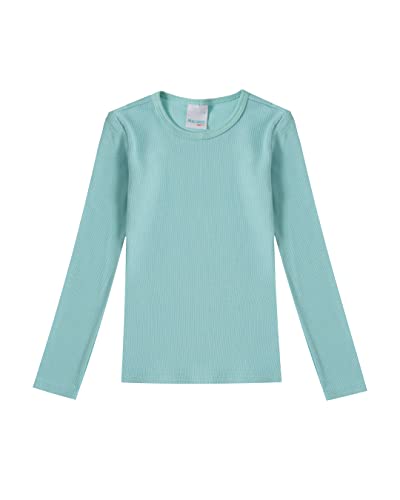 Blusa Manga Longa, Malwee Kids, Meninas, Azul Claro, 4