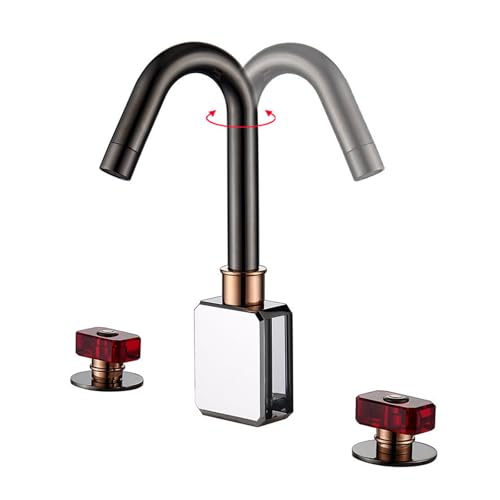 Robinet de vanité gris 3 trous pour transformer votre salle de bain en un espace bien-être