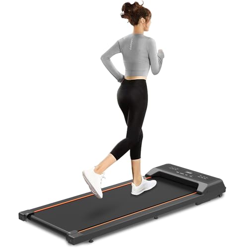 Image of Walking Pad Under Desk Treadmill, LED Display and Remote Control Portable Treadmill for Home and Office, 2.5HP 265LBS
