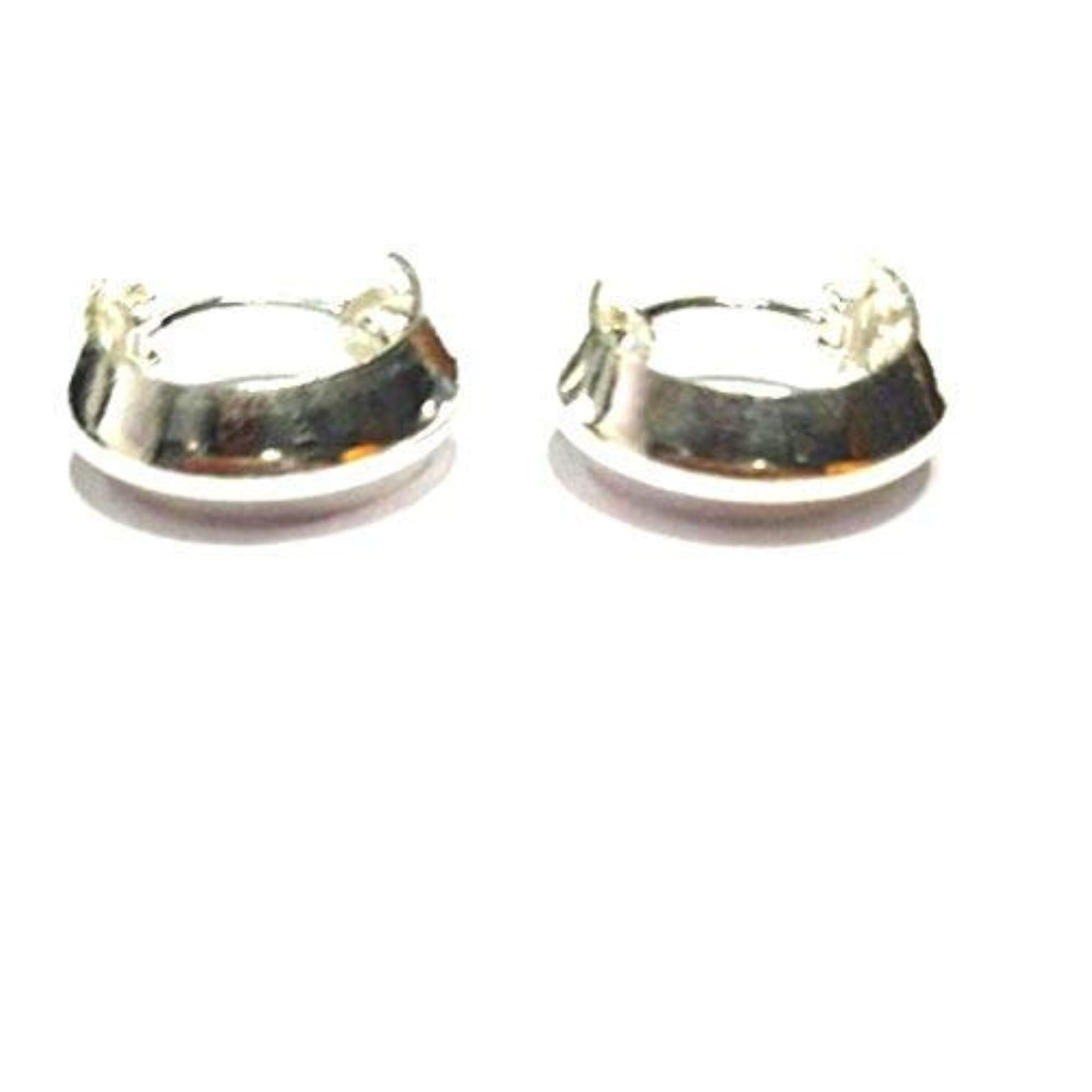 Women's 14mm .925 Sterling Silver Hoop Earrings