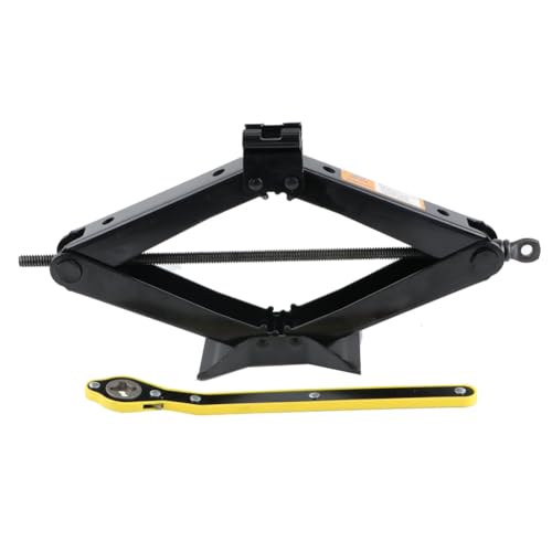 Wouueso hidráulico de 3 toneladas con llave, elevador de manivela, hidráulico con cambiador de neumáticos de coche, herramienta de elevación de tijera, elevador de manivelas, todoterreno/MPV