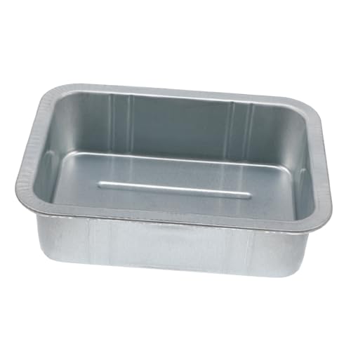 VALICLUD Vaschetta di Raccolta Olio in Acciaio da 5 Litri, Vassoio Raccogli-Olio Motore Esausto Bordo Rinforzato, Strumento per Officina Auto e Cambio Olio Duraturo