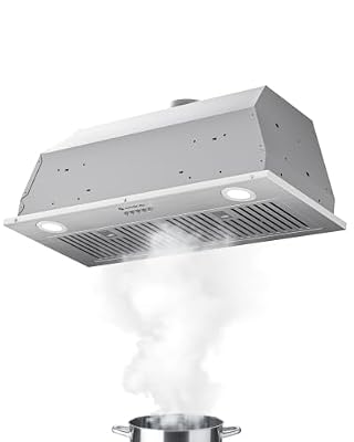 900 CFM 30 Inch Range Hood Insert, Stainless Steel Built-In Vent Hood