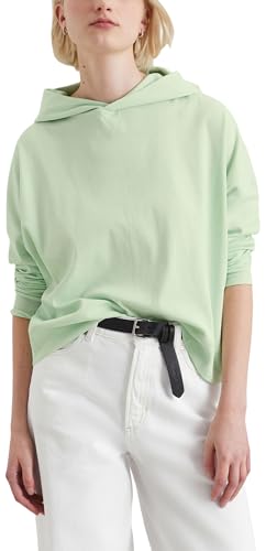 Sweat à capuche Marc O'Polo Denim femmes relaxed fit vert coton stretch taille S