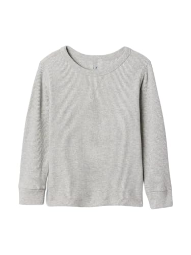 GAP Boys' Long Sleeve Thermal Crewneck