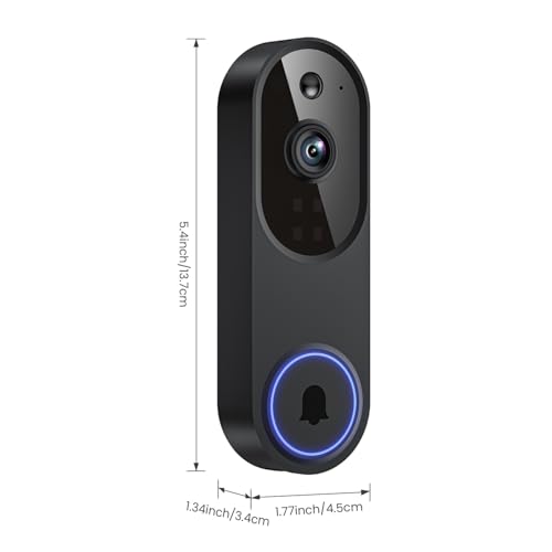 ClipBlur Wireless Wi-Fi Video Doorbell Camera with Night Vision, Two Way Audio, AI Motion Detection and Cloud Storage,2.4G WiFi - Image 4