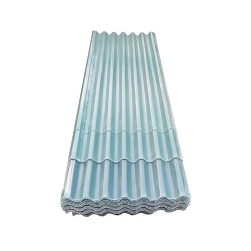 WBBML Planchas Tejados Procesable Placa Ondulada Frp Paneles Fibra Vidrio Cubiertas para Estadios(0.9x1m/2.95x3.28ft)
